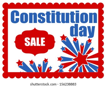 sale banner - Constitution Day Vector Illustration