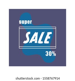 Sale banner design. Modern, abstract banner. vector