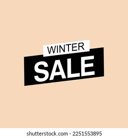 Sale banner design for Social Media posts , Follow Me, Winter Sale, Good Job