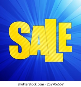 Sale banner. Design template. Vector background illustration