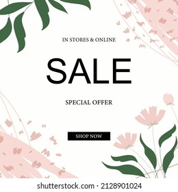 Sale banner design template.Vector illustration