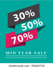 Sale banner design vector