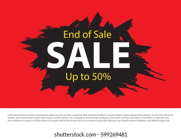 Sale banner design vector