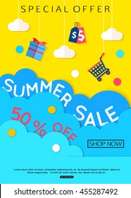 Sale banner design. Vector eps 10 format.
