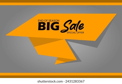 Sale banner design vector illustration