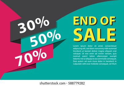 Sale banner design vector_11