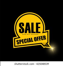 Sale banner design.Vector illustration