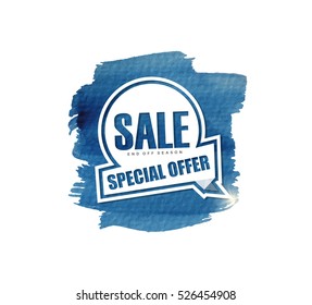 Sale banner design.Vector illustration