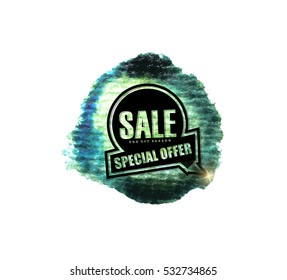 Sale banner design.Vector illustration