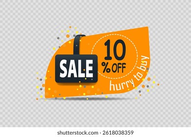 Sale Banner With Discount Vector