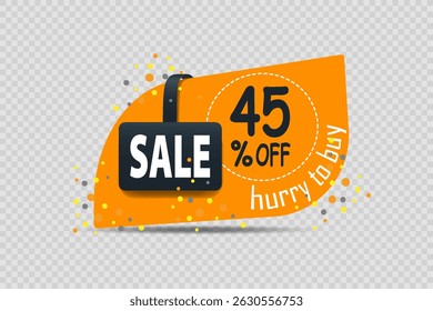 Sale Banner With Discount Vector