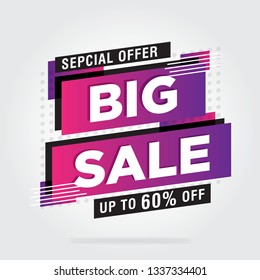 Sale banner editable vector, big sale, special offer
