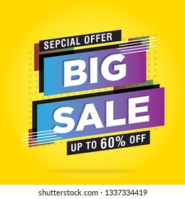Sale banner editable vector, big sale, special offer