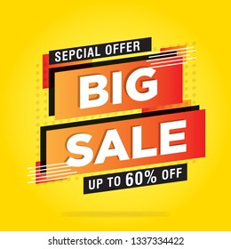 Sale banner editable vector, big sale, special offer