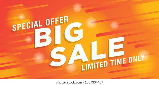 Sale banner editable vector, big sale, special offer