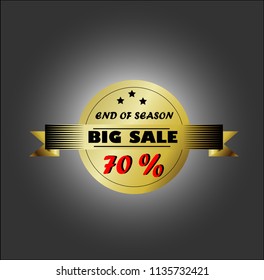 Sale banner , End of season ,discount, Vector illustrator