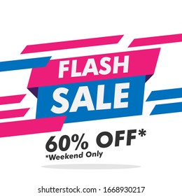 Sale banner. flash 50% off  tags collection. Vector 