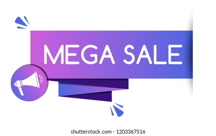 Sale Banner Flat Design. Vector Illustration 