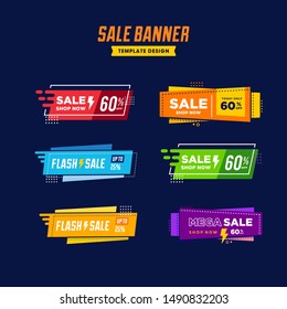 Mapa de colección vectorial de icono de venta en memphis planos de estilo de papel geométrico afiche, pancarta, diseños de banner web, ilustración vectorial