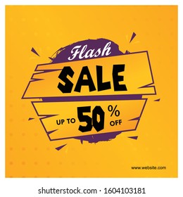 SALE -  BANNER ILLUSTRATION VECTOR