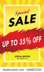 SALE - BANNER ILLUSTRATION VECTOR