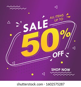 SALE - BANNER ILLUSTRON VECTOR