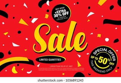 sale banner layout design