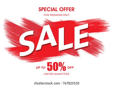 Sale banner layout design
