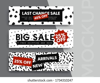 Sale banner layout design. Set of social media mobile app for shopping, sale, product promotion. 
