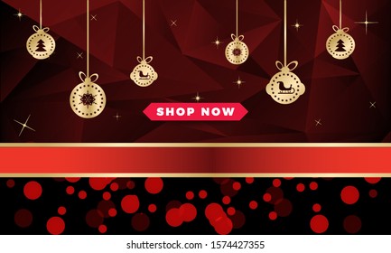  Sale banner layout design template graphic abstract black and red background. Vector illustration