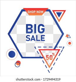 sale banner layout design template. ready use and editable vector banner design.