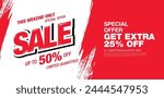 sale banner layout design vector illustration