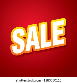 sale banner layout design, vector illustration