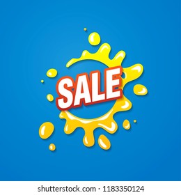 sale banner layout design, vector illustration