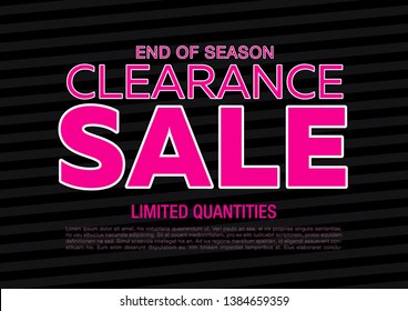 sale banner layout design, vector illustration