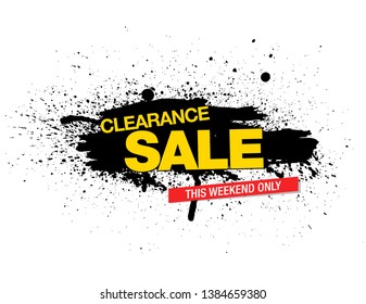 sale banner layout design, vector illustration