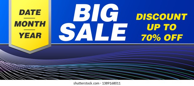 sale banner layout design, vector illustration