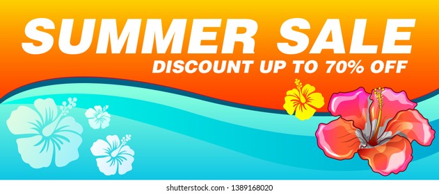 sale banner layout design, vector illustration