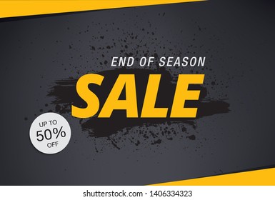 sale banner layout design, vector illustration