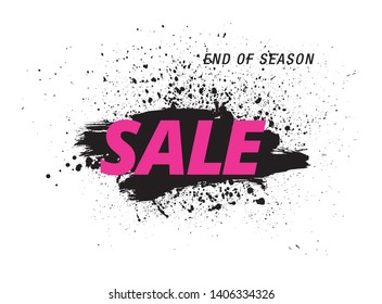 sale banner layout design, vector illustration