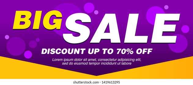 sale banner layout design, vector illustration
