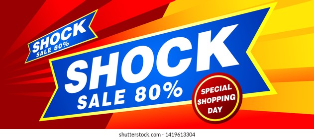 sale banner layout design, vector illustration
