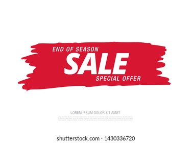 sale banner layout design, vector illustration