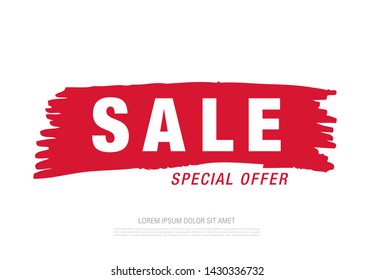 sale banner layout design, vector illustration