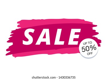 sale banner layout design, vector illustration