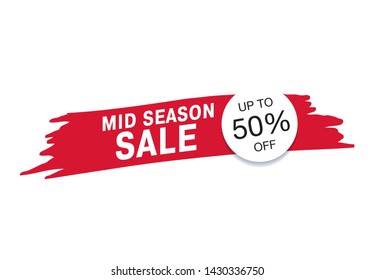 sale banner layout design, vector illustration