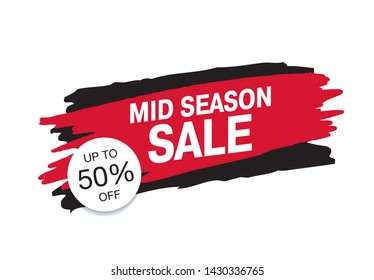 sale banner layout design, vector illustration