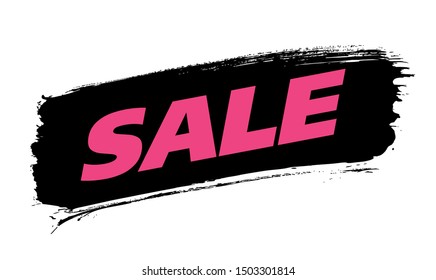 sale banner layout design, vector illustration