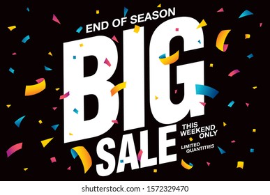 sale banner layout design, vector illustration