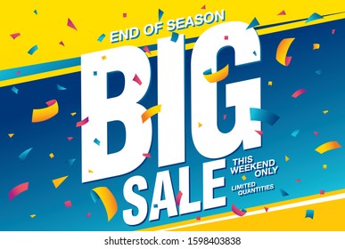 sale banner layout design, vector illustration